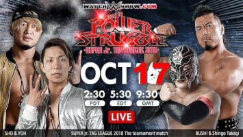 NJPW Road To Power Struggle Super JR Tag 2018 Day 2 10-17-18