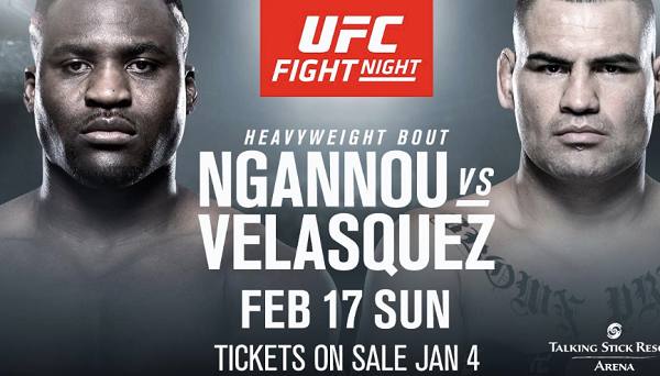 UFC On ESPN : Ngannou Vs Velasquez 2/17/19 Full Fight Replay