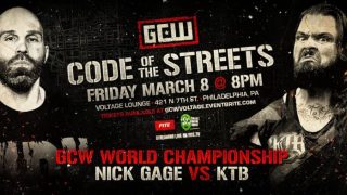 GCW Code of the Streets 3/8/19 2019