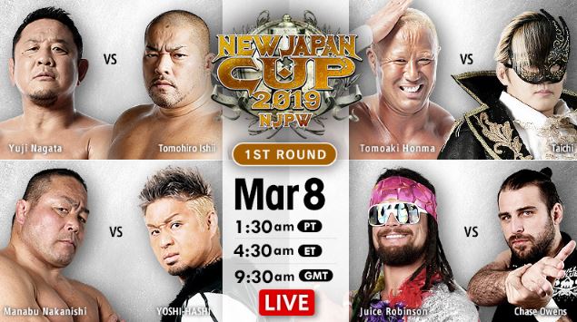 NJPW New Japan Cup 2019 Day 1 live online