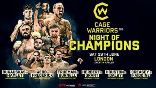 Cage Warriors 106: Night of Champions 6/29/19