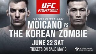 Watch UFC Fight Night 154: Moicano vs. Korean Zombie 6/22/19