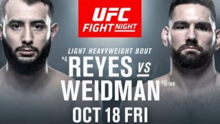 UFC FIGHT NIGHT Dominick Reyes vs Chris Weidman Full Fight Replay