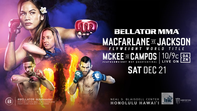 Watch Bellator 236 MMA: Macfarlane vs. Jackson 12/21/2019 PPV Full Show Online Free