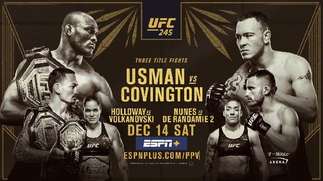 Watch UFC 245: Usman vs. Covington PPV Full Fight 12/14/19