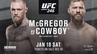 Watch UFC 246: McGregor vs. Cowboy PPV Full Fight 1/18/20