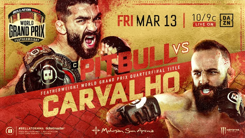 Watch Bellator 241 MMA: Pitbull vs. Carvalho 3/13/2020 PPV Full Show Online Free