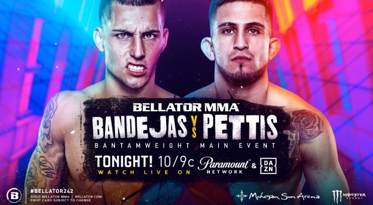Watch Bellator 242 MMA: Bandejas vs. Pettis 7/24/2020 PPV Full Show Online Free