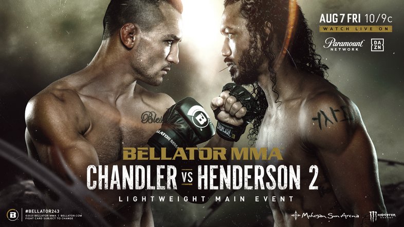 Watch Bellator 243 MMA: Chandler vs. Henderson II 2 8/7/2020 PPV Full Show Online Free