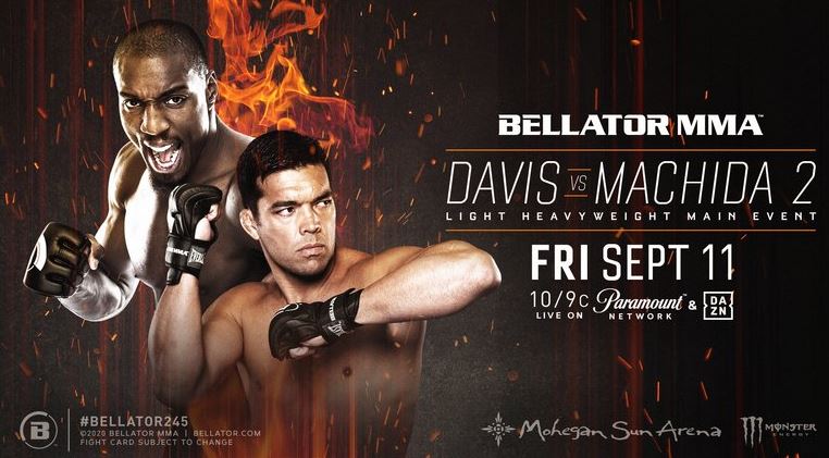 Watch Bellator 245 MMA: Davis vs. Machida II 2 9/11/2020 PPV Full Show Online Free