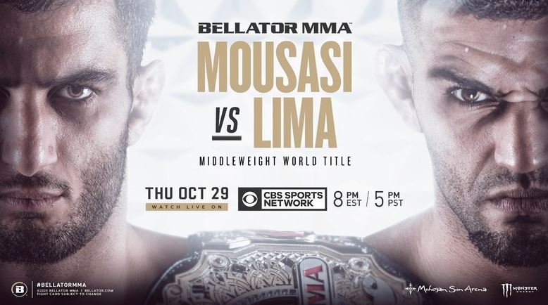 Watch Bellator 250: Mousasi vs. Lima 10/29/2020 PPV Full Show Online Free