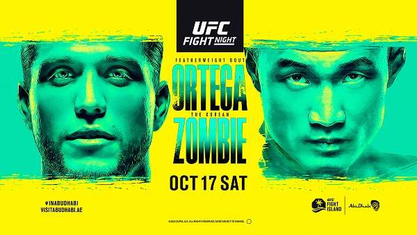 Watch UFC Fight Night 180: Ortega vs. The Korean Zombie 10/17/20 Full Show Online