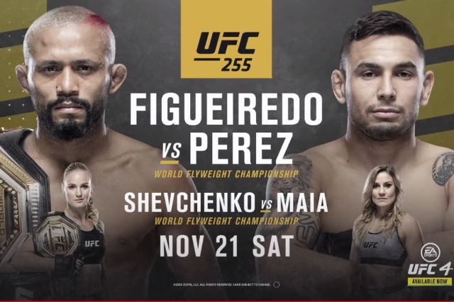 Watch UFC 255: Figueiredo vs. Perez 11/21/2020 PPV Full Show Online Free