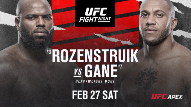 Watch UFC Fight Night: Rozenstruik vs. Gane 2/27/21