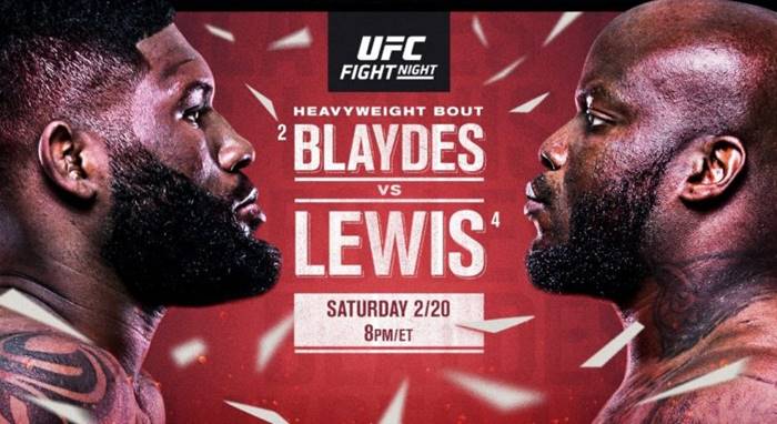 Watch UFC Fight Night: Blaydes vs. Lewis 2/20/21