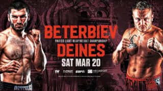 Watch Beterbiev vs. Deines 3/20/21