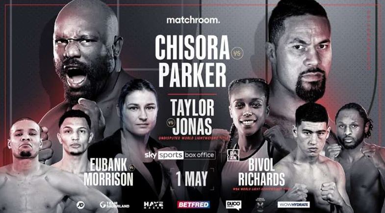 Watch Derek Chisora vs Joseph Parker 5/1/21